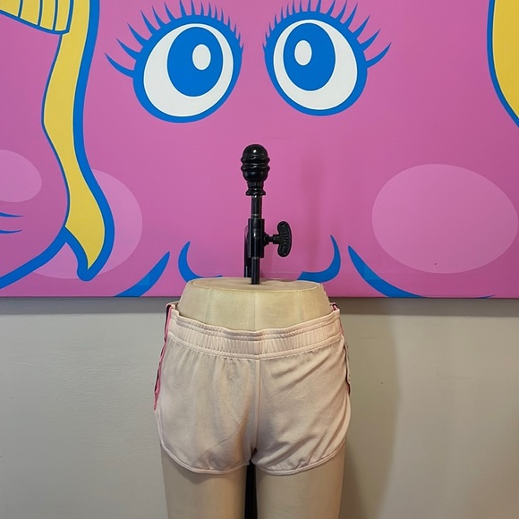 Gucci Pink Peach Silk Athletic Mini Shorts NWT